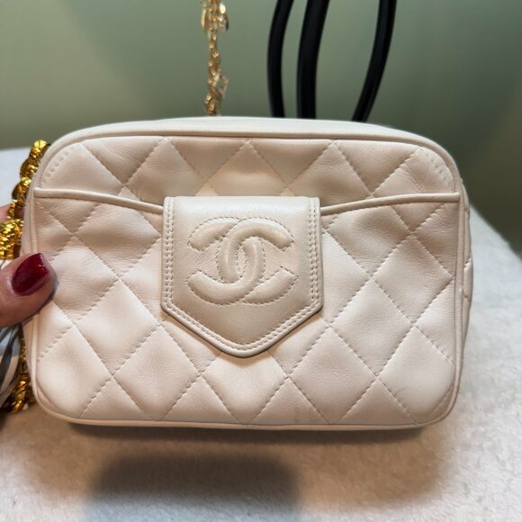 Chanel Lambskin Quilted Camera Tassel Bag with Gold-plated Hardware - Picture 2 of 12